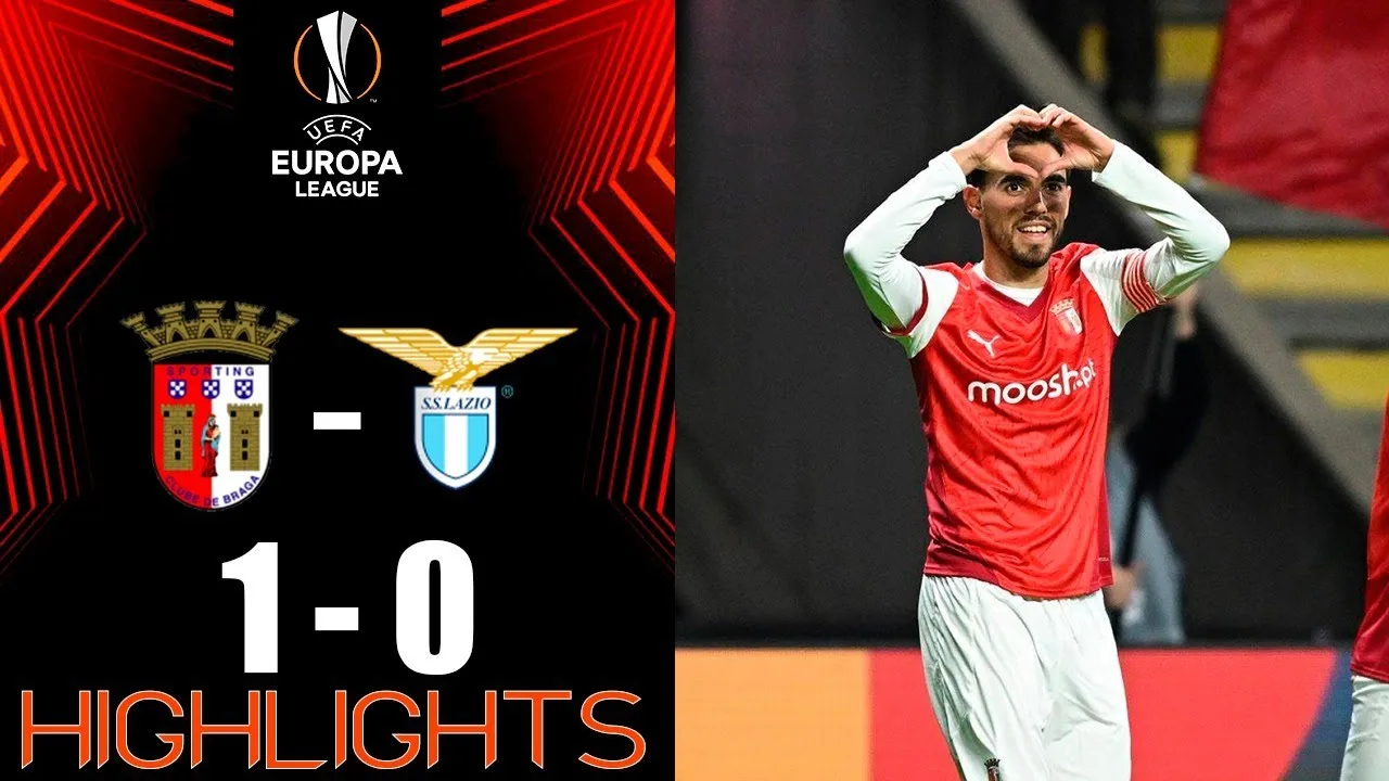 ไฮไลท์ยูฟ่ายูโรปาลีก บราก้า 1-0 ลาซิโอ