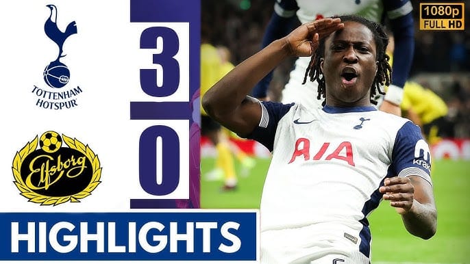 ไฮไลท์ยูฟ่ายูโรปาลีก ท็อตแน่ม ฮ็อตสเปอร์ 3-0 IF เอลฟ์สบอร์ก