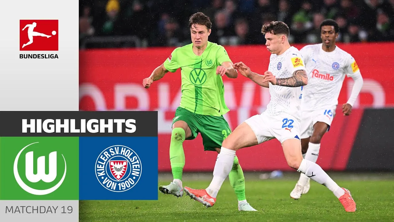 ไฮไลท์บุนเดสลีกา 2024/25: VfL Wolfsburg 2-2 Holstein Kiel