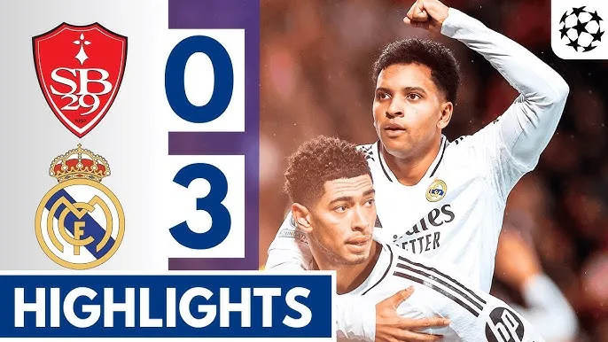 ไฮไลท์ยูฟ่าแชมเปียนส์ลีก บรีสต์ 0-3 เรอัล มาดริด