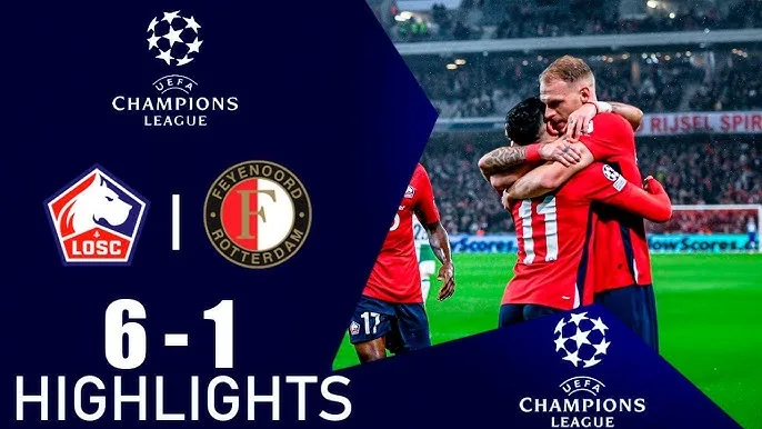 ไฮไลท์ยูฟ่าแชมเปียนส์ลีก ลีลล์ 6-1 เฟเยนูร์ด
