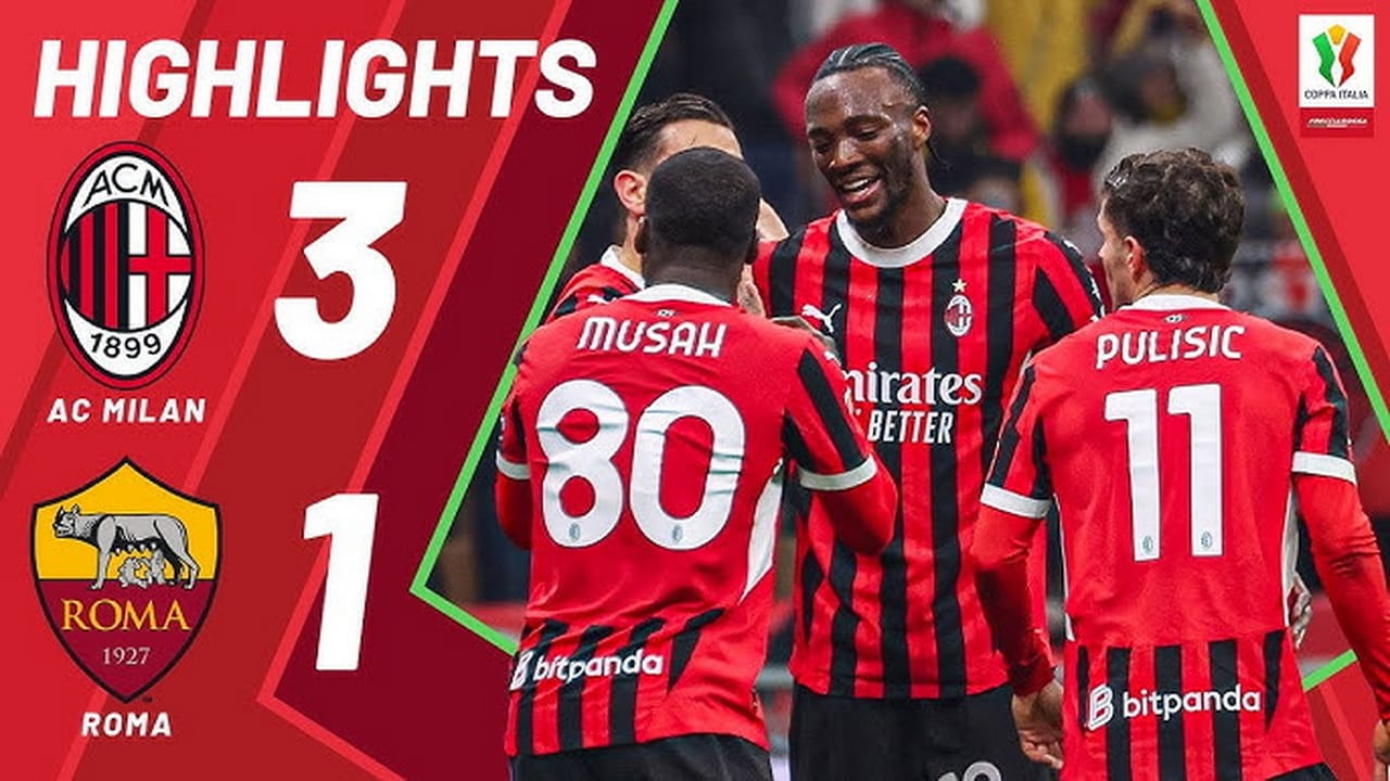เอซี มิลาน อัด โรม่า 3-1 ทะลุรอบรองฯ โคปปา อิตาเลีย
