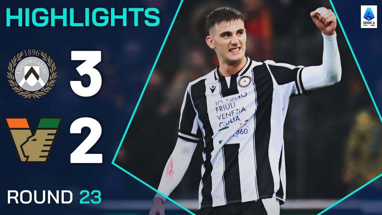 ไฮไลท์กัลโช่ เซเรีย อา 2024/25: อูดิเนเซ่ 3-2 เวเนเซีย
