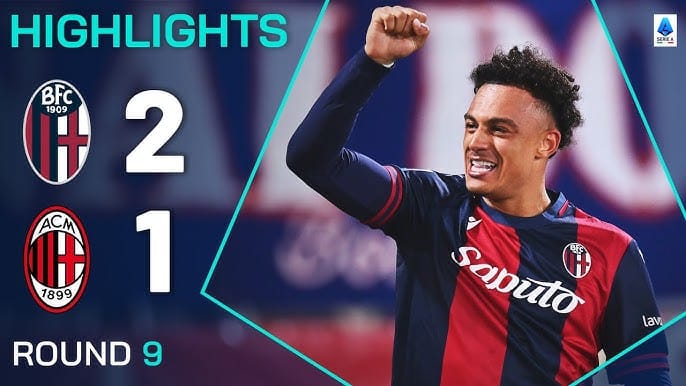 ไฮไลท์กัลโช่ เซเรีย อา 2024/25: โบโลญญ่า 2-1 เอซี มิลาน