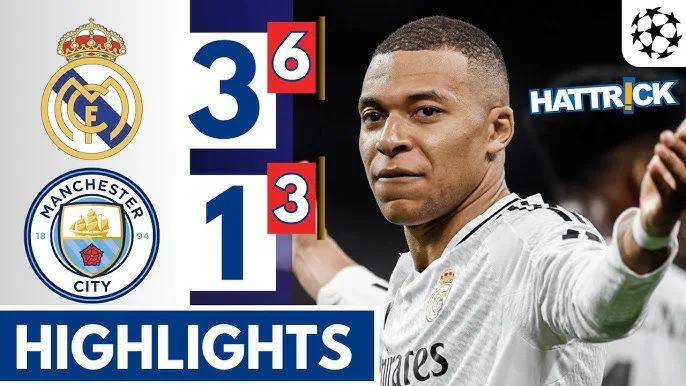 ไฮไลท์ยูฟ่าแชมเปียนส์ลีก เรอัล มาดริด 3-1 แมนเชสเตอร์ ซิตี้