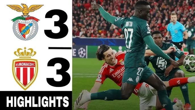 ไฮไลท์ยูฟ่าแชมเปียนส์ลีก เบนฟิก้า 3-3 โมนาโก