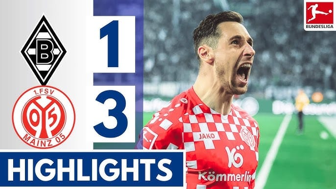 ไมนซ์ บุกอัด มึนเช่นกลัดบัค 3-1 ศึกบุนเดสลีกา