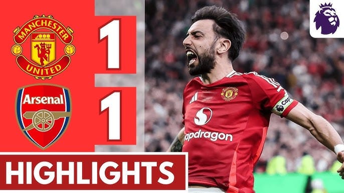 แมนยูเสมออาร์เซนอล 1-1 ที่โอลด์ แทรฟฟอร์ด