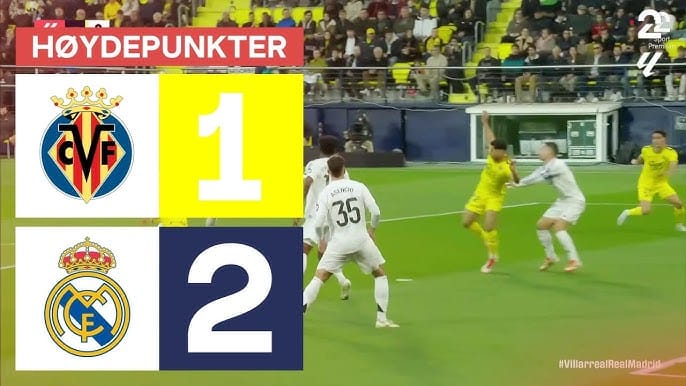 เอ็มบัปเป้ ซัดสองประตู เรอัล มาดริดบุกชนะบียาร์เรอัล 2-1