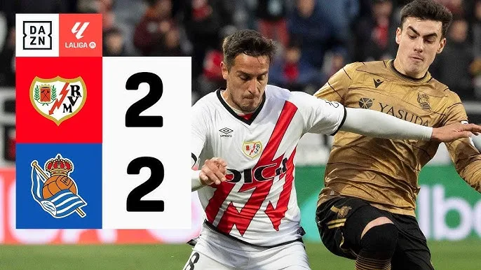 ราโย บาเยกาโน่เสมอเรอัล โซเซียดัด 2-2 ในลาลีกา