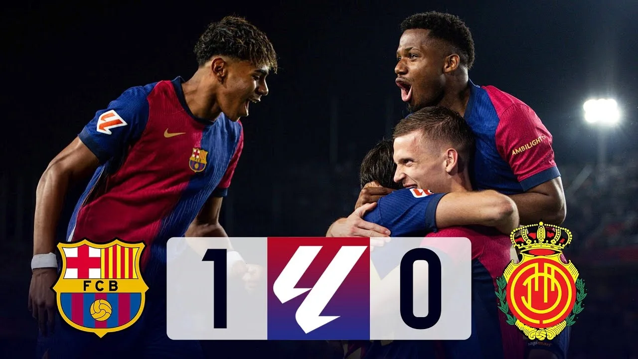 บาร์เซโลนา เฉือน มายอร์ก้า 1-0 ขึ้นนำจ่าฝูงลาลีก้า 2024/25