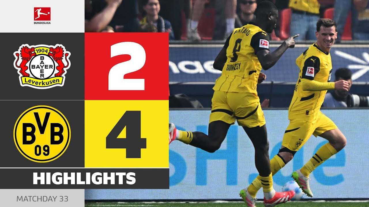 ไบเออร์ เลเวอร์คูเซ่น เปิดบ้านพ่าย โบรุสเซีย ดอร์ทมุนด์ 2-4