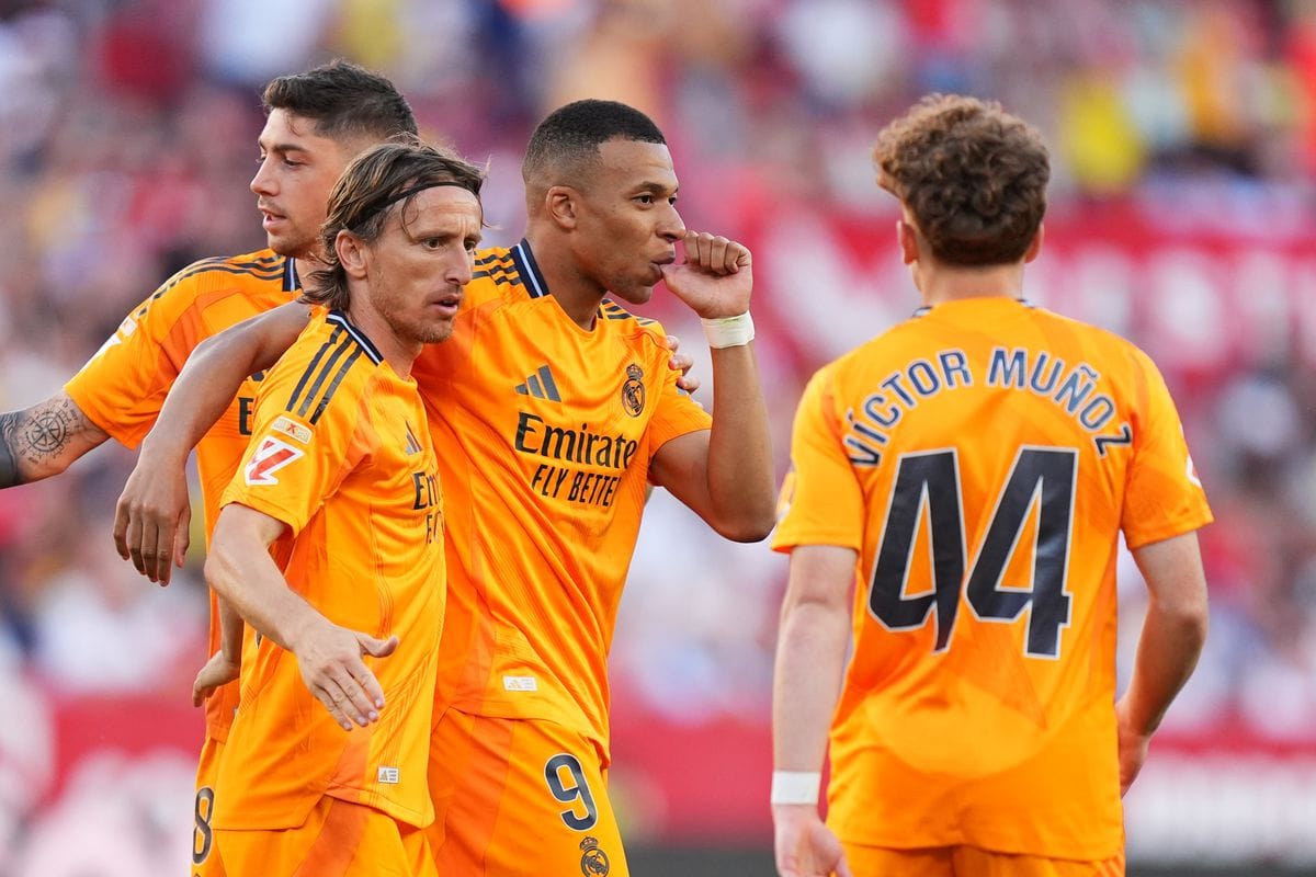 เรอัล มาดริดบุกอัดเซบีย่า 2-0 เอ็มบัปเป้-เบลลิงแฮมคนละตุง