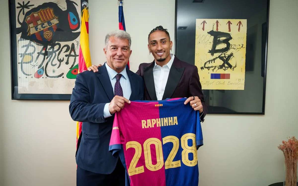 ราฟินญ่า ต่อสัญญาฉบับใหม่กับ บาร์เซโลน่าถึงปี 2028