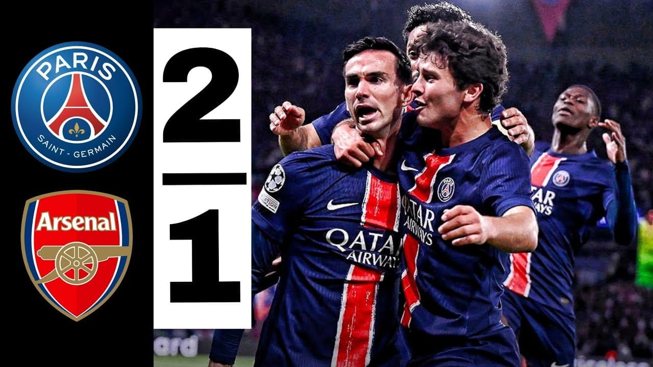 PSG เฉือน อาร์เซนอล 2-1 รวม 3-1 ทะลุชิงUCL2025 ปะทะ อินเตอร์