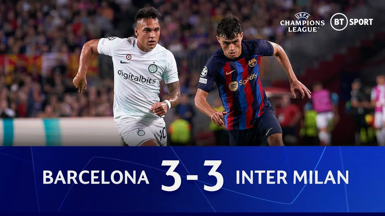 อินเตอร์ มิลาน เฉือน บาร์ซ่า สุดมัน 4-3 (รวม 7-6) ทะลุชิงUCL